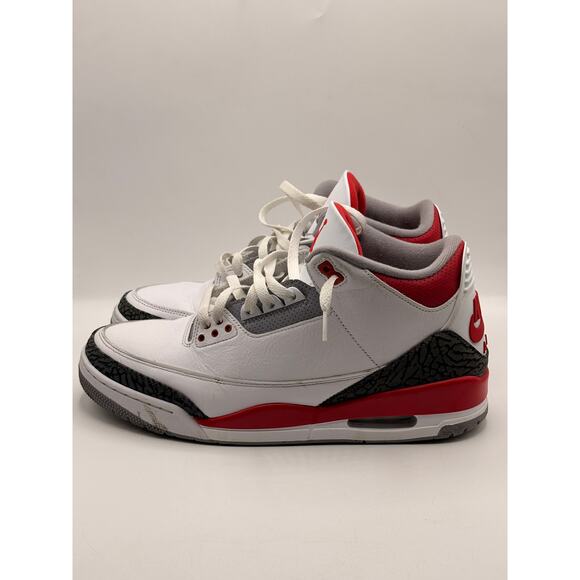 NIKE AIR JORDAN 3 Retro Fire Red Gray Cement White DN3707-160 main image 8